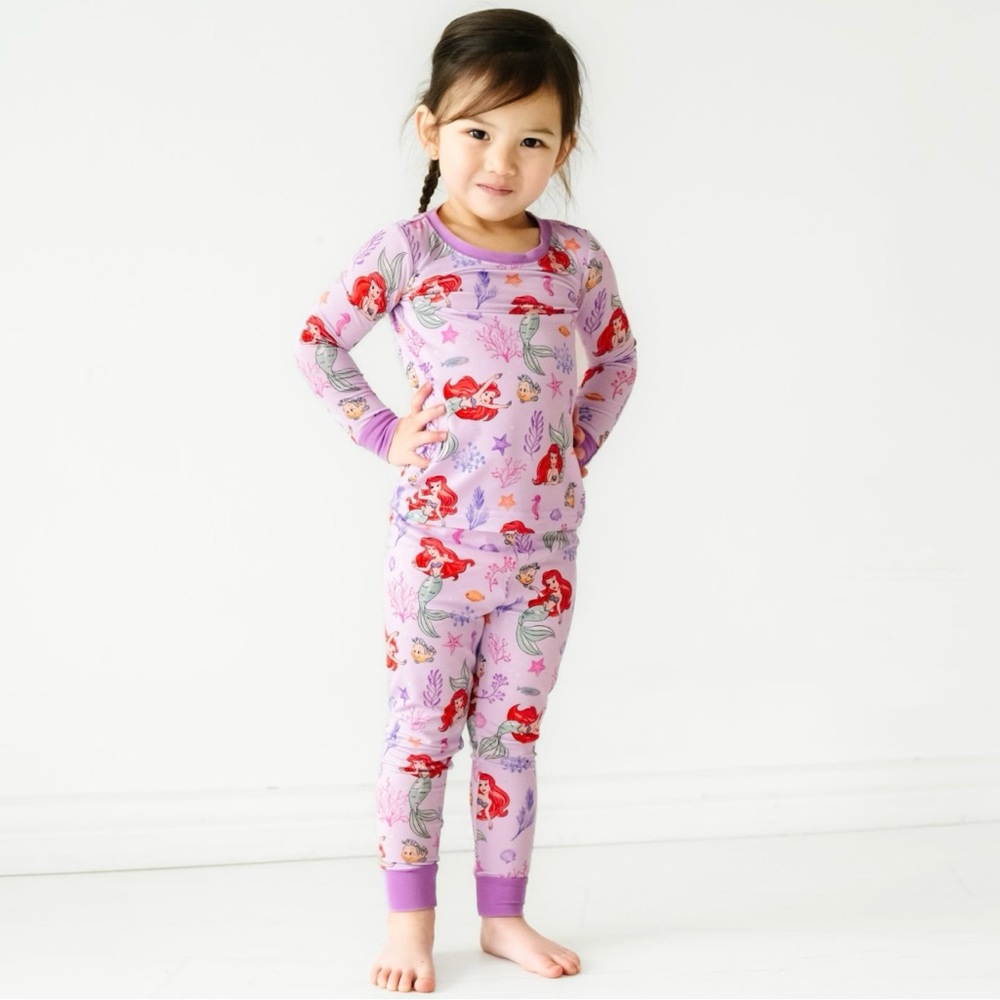 Little Sleepies Disney Little Mermaid - Part of Her World PJ Set - Size 12-18 Mo